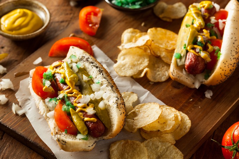 A Chicago hotdog